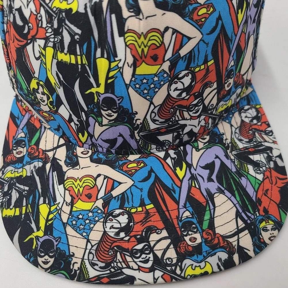 DC Comics Hat Snapback All Over Print Women‎ Superhero Characters Cartoon Adult